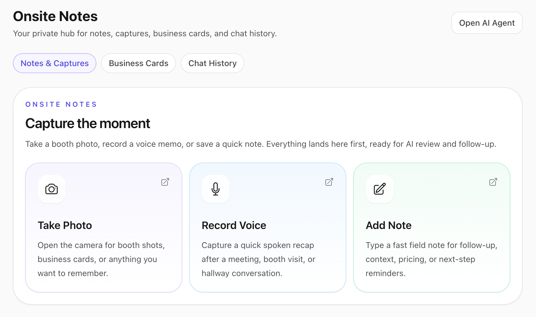 Conference workflow across side events